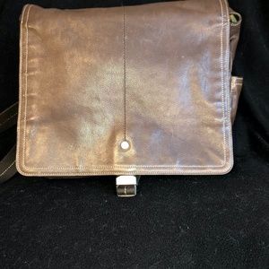 Coach Messanger Bag Authentic Brown Leather